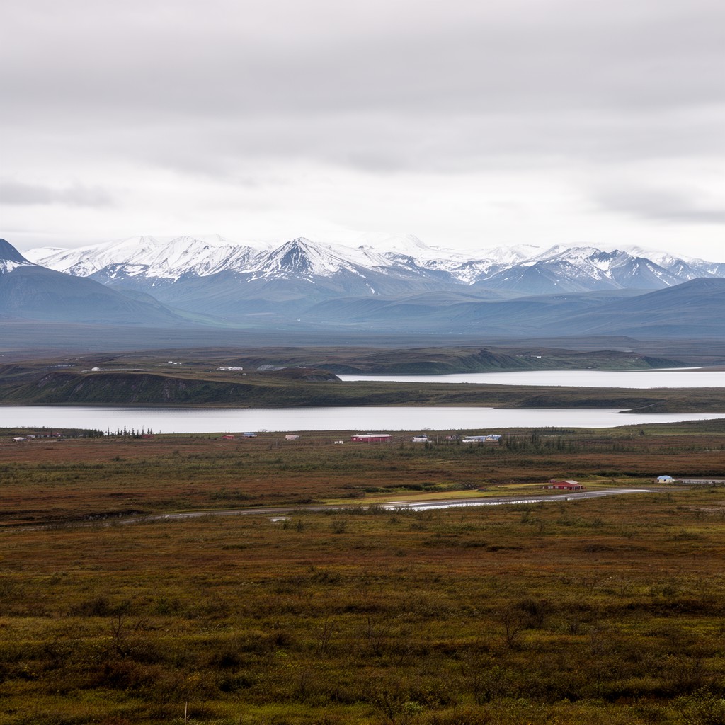 AI-generated illustration of southwestern Alaska