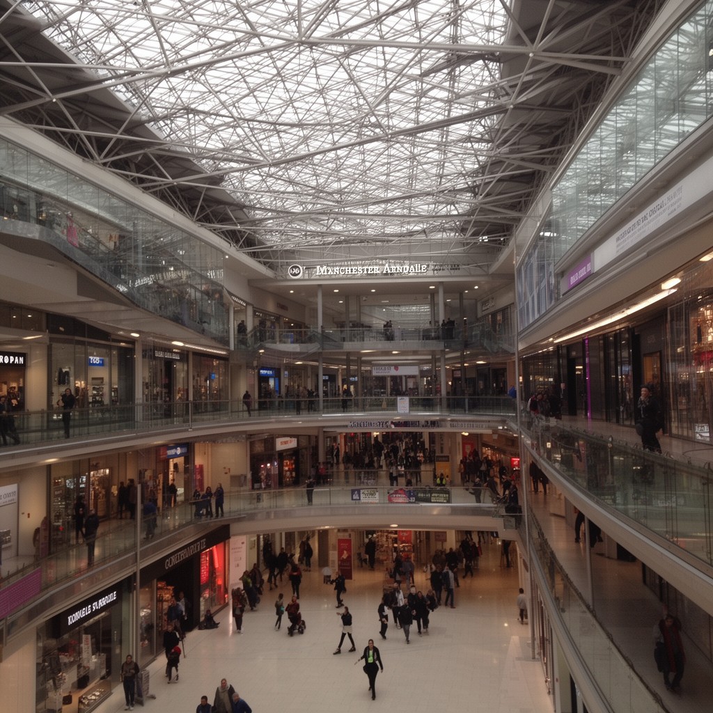 AI-generated illustration of Manchester Arndale