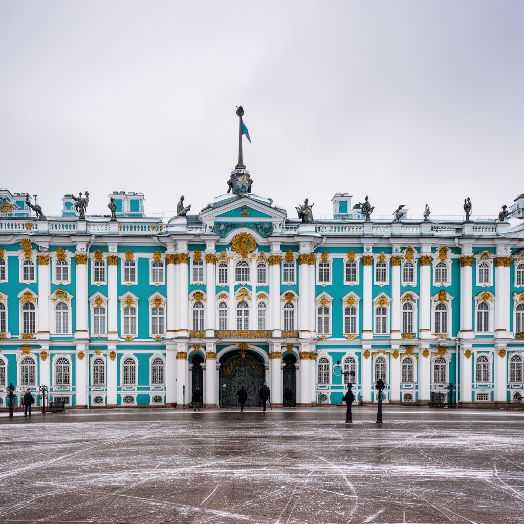 AI-generated illustration of Winter Palace