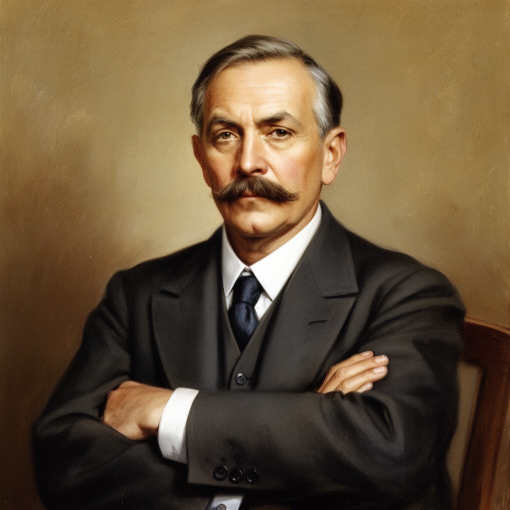 AI-generated illustration of Alexis Carrel