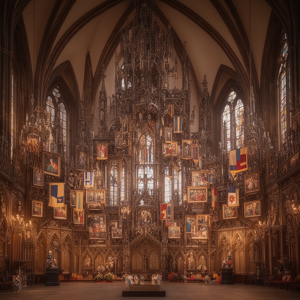 AI-generated illustration of cathedral chapter of Münster