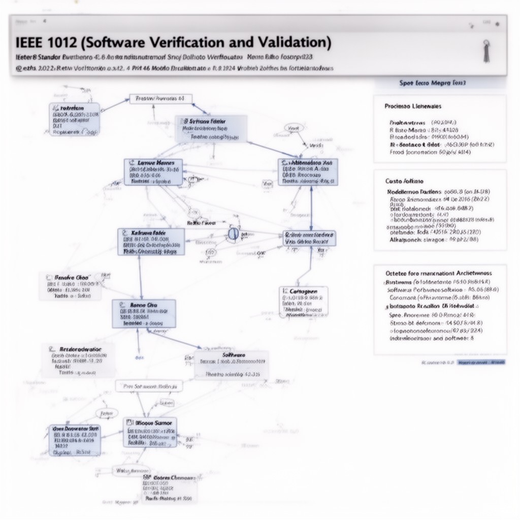 AI-generated illustration of IEEE 1012 (Software Verification and Validation)
