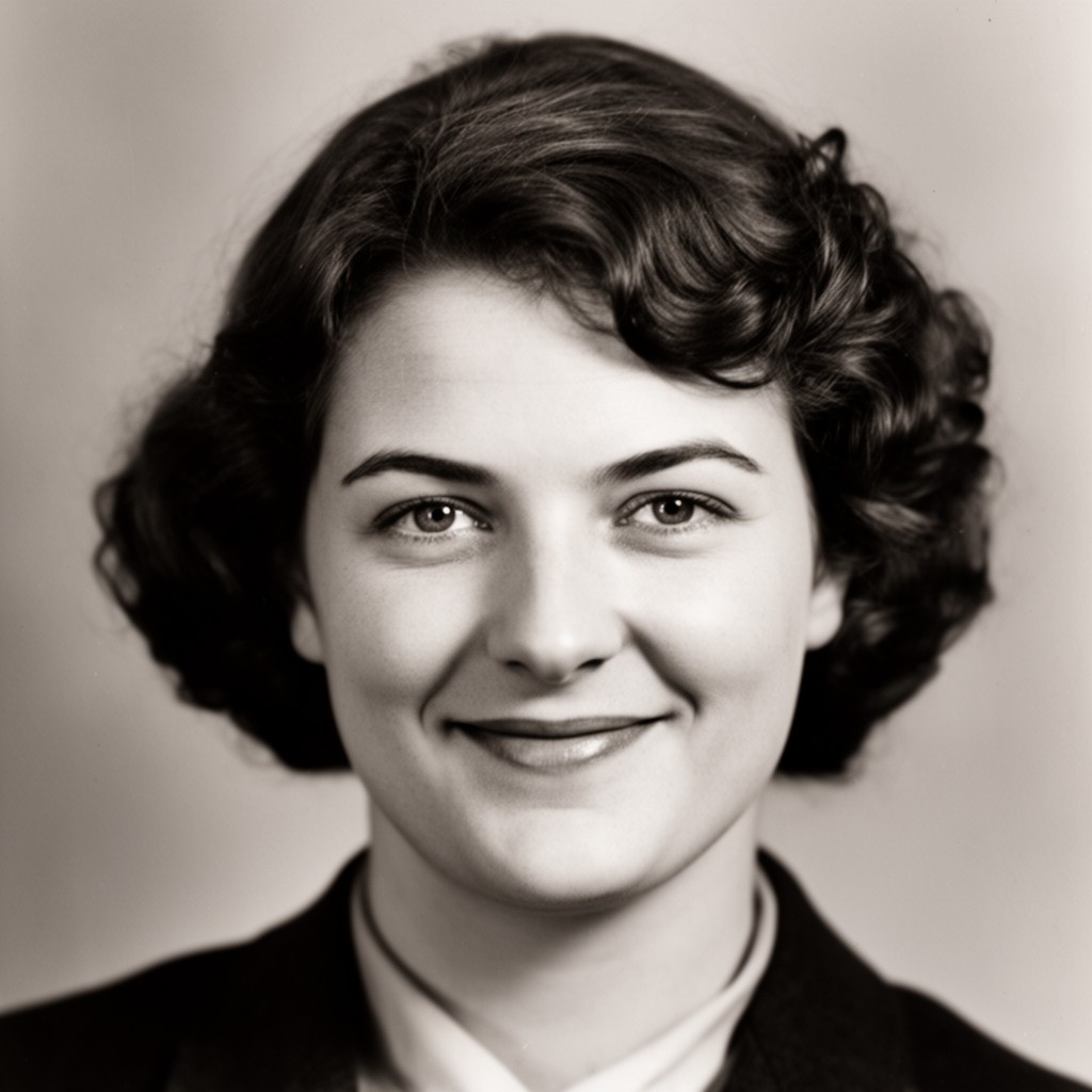 AI-generated illustration of Grete Hermann