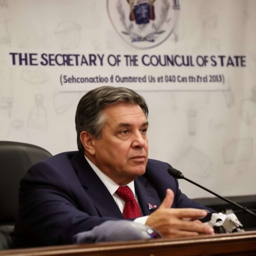 AI-generated illustration of Secretary of the Council of State