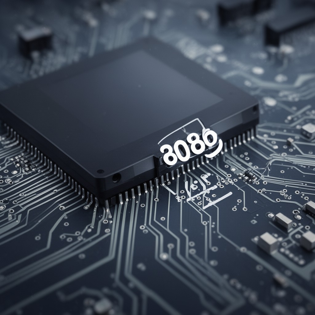 AI-generated illustration of Intel 8086