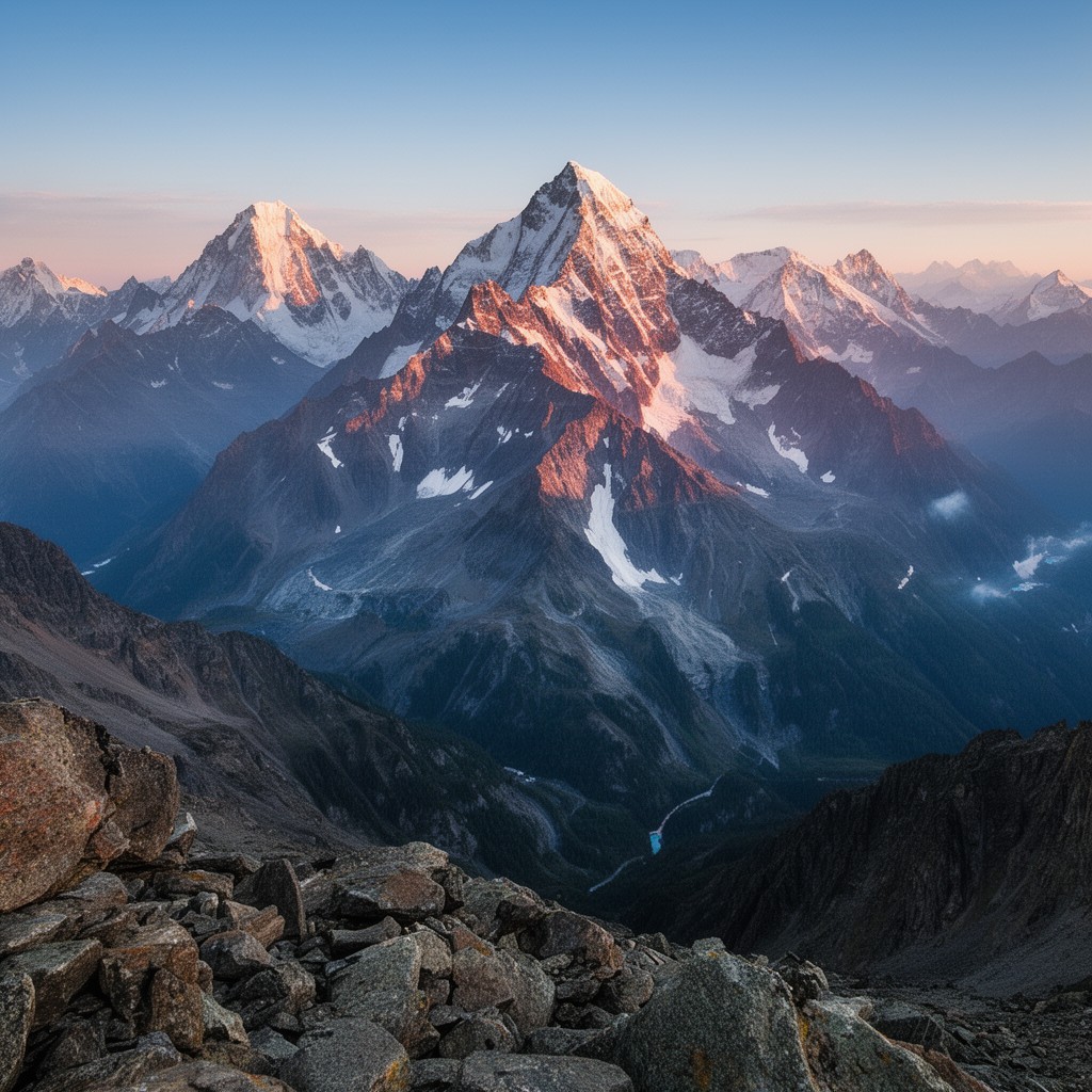 AI-generated illustration of Seven Summits