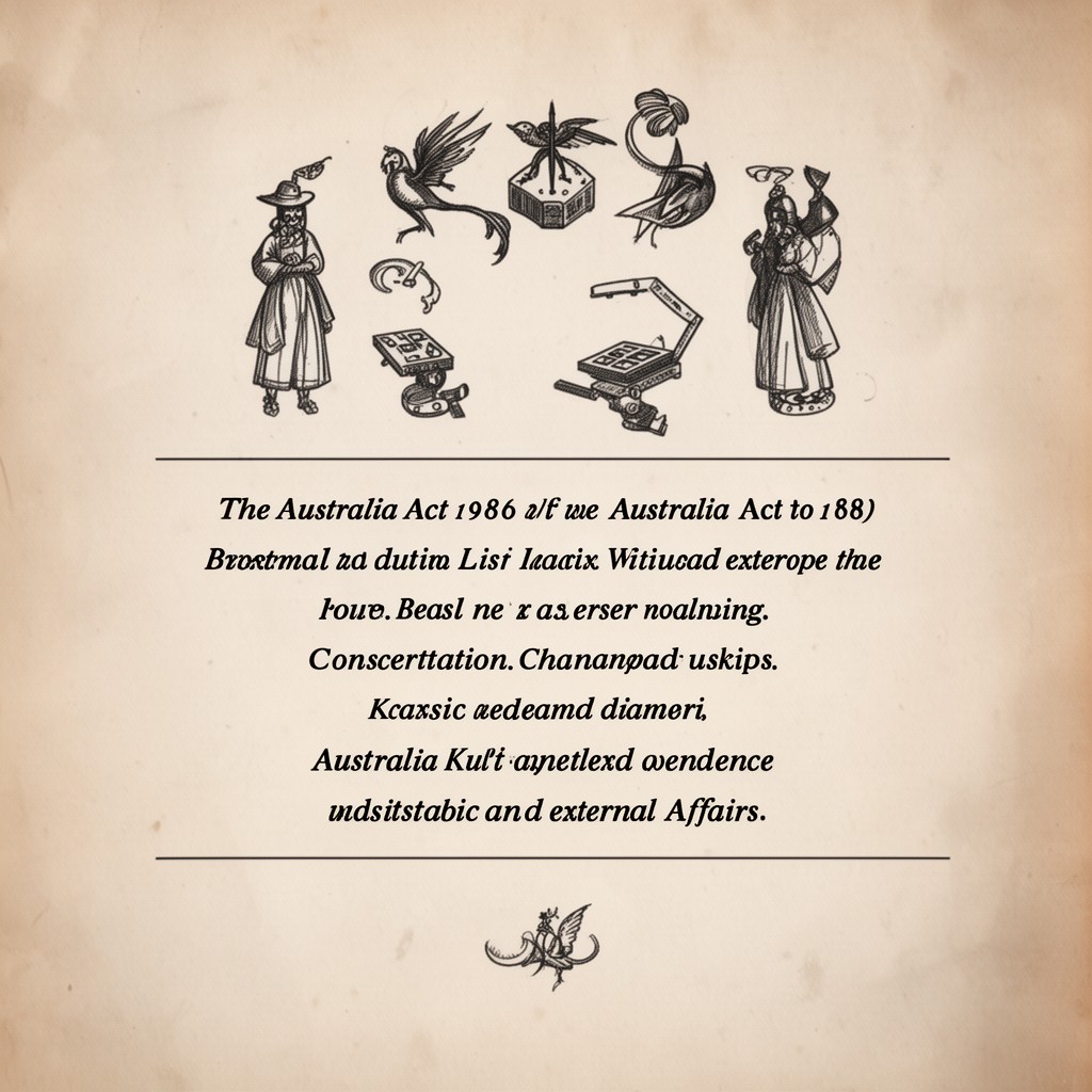 AI-generated illustration of Australia Act 1986