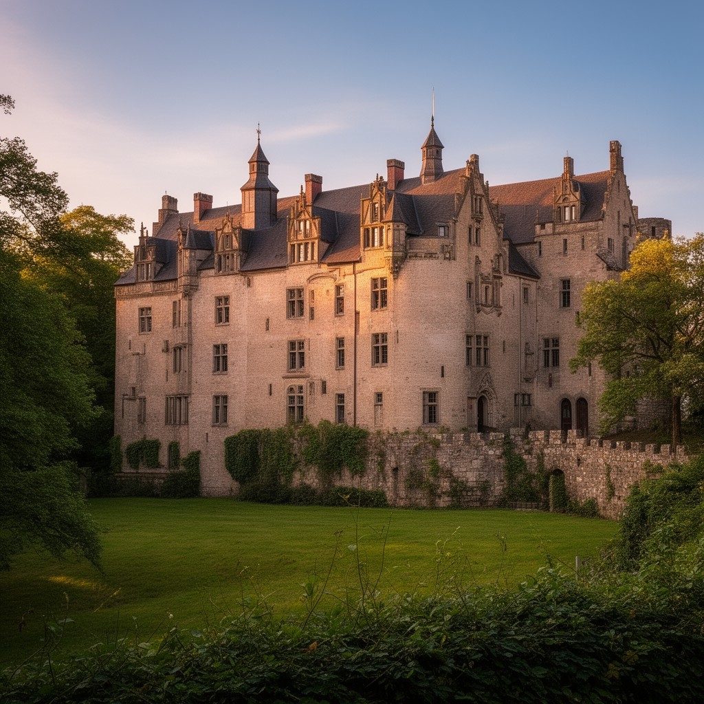 AI-generated illustration of Ahlden Castle