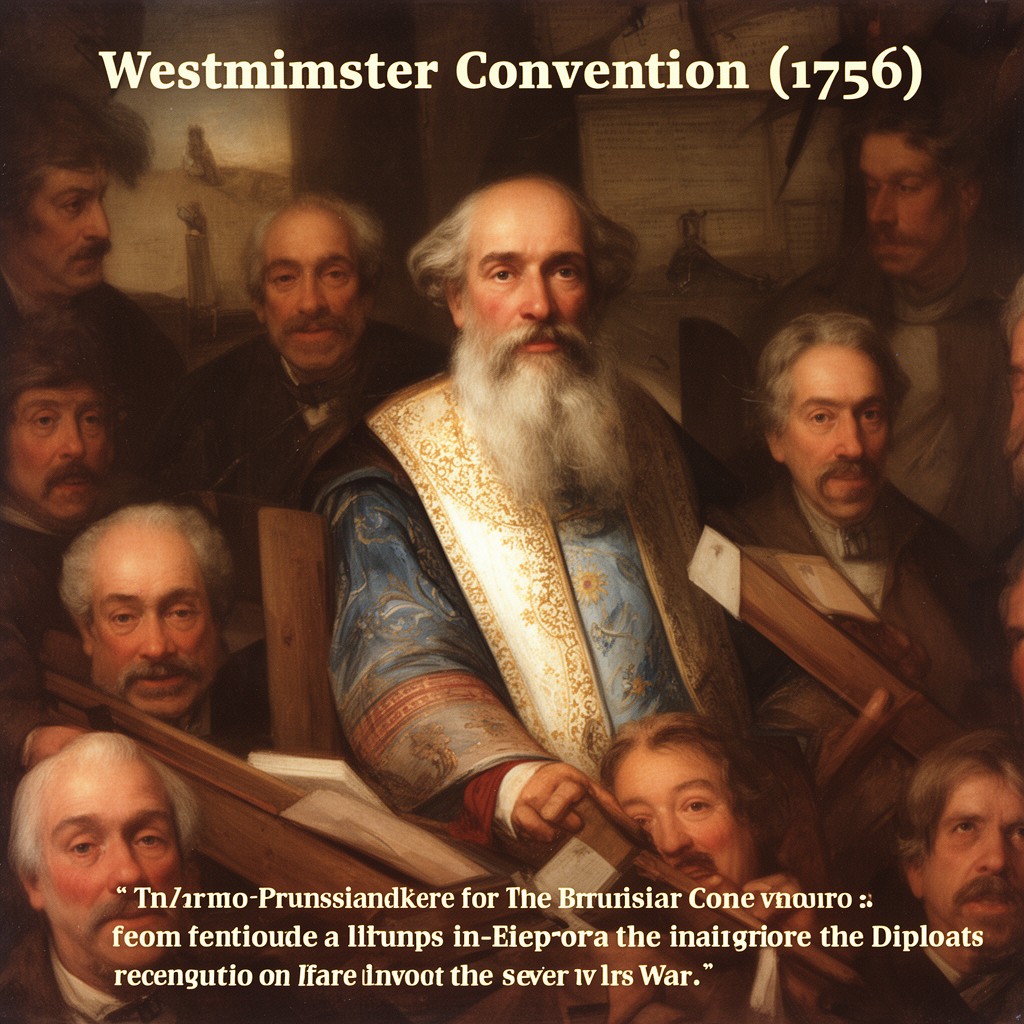 AI-generated illustration of Westminster Convention (1756)