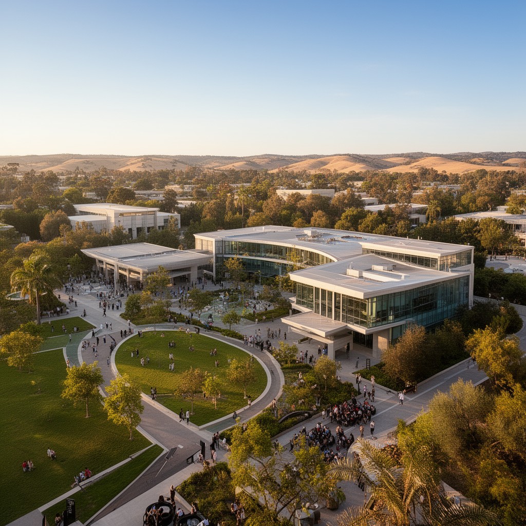 AI-generated illustration of University of California, Merced