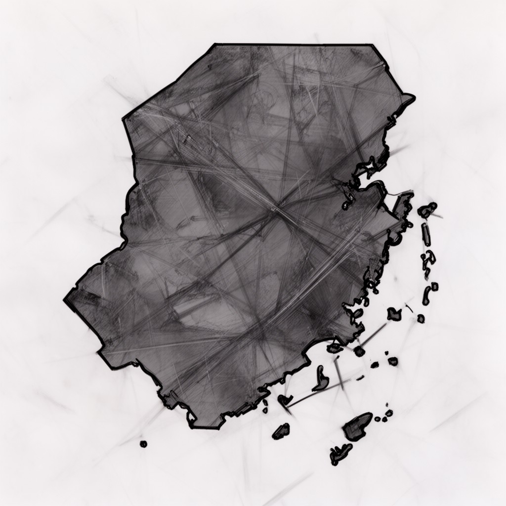 AI-generated illustration of New Jersey, United States