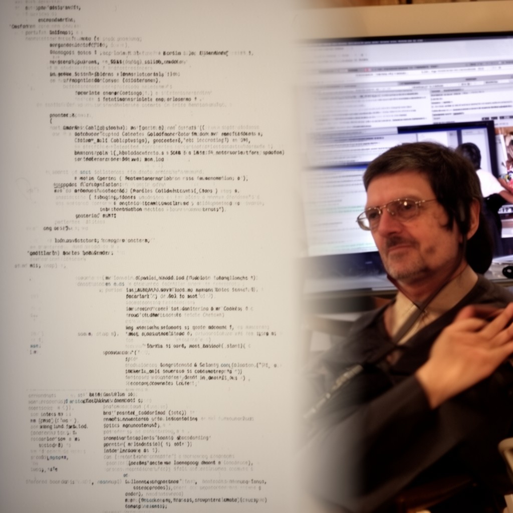AI-generated illustration of Charles Goldfarb