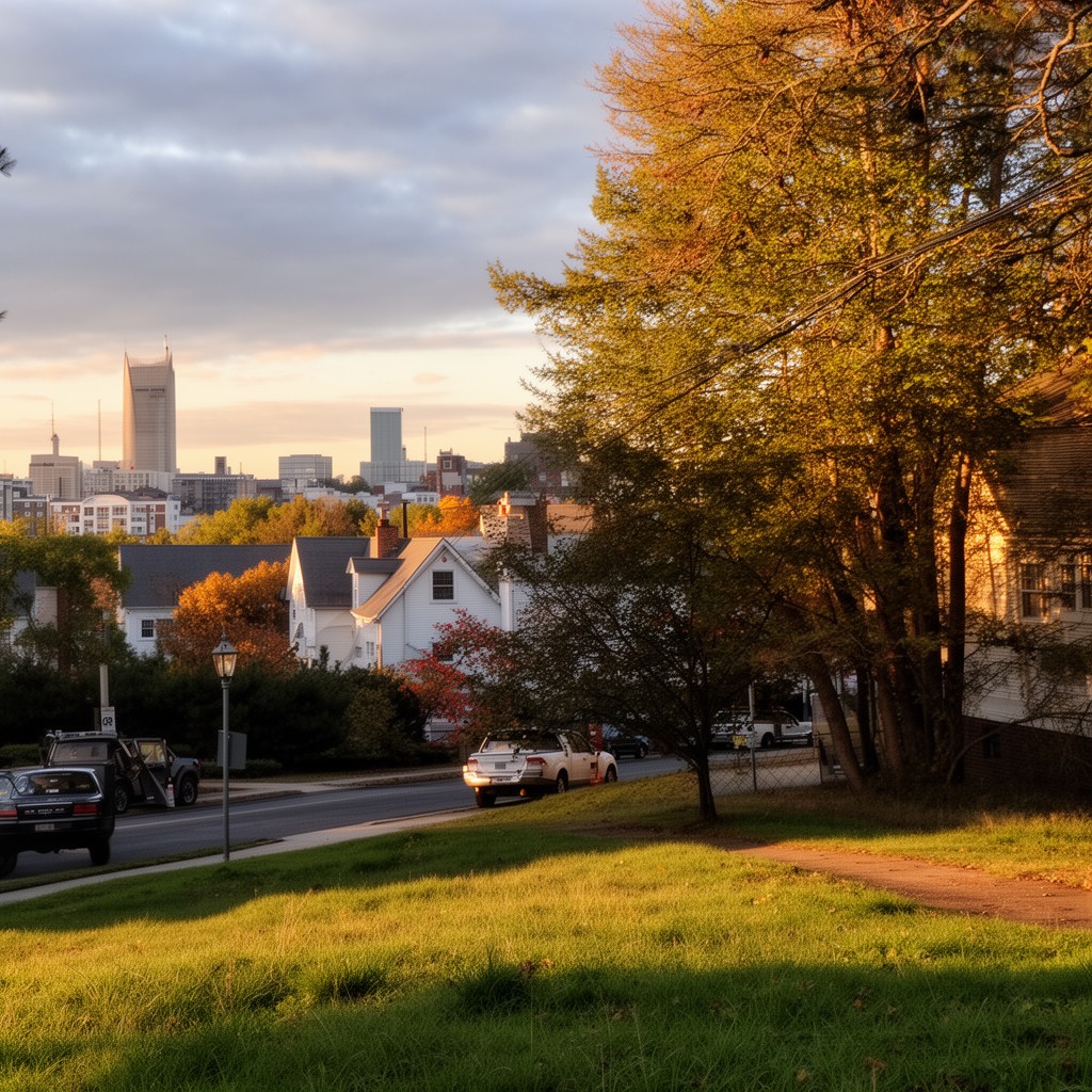 AI-generated illustration of Shrewsbury, Massachusetts, United States