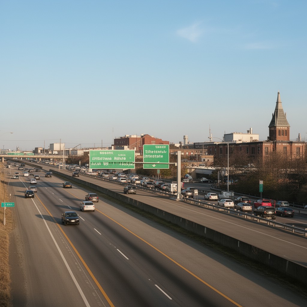 AI-generated illustration of Interstate 95