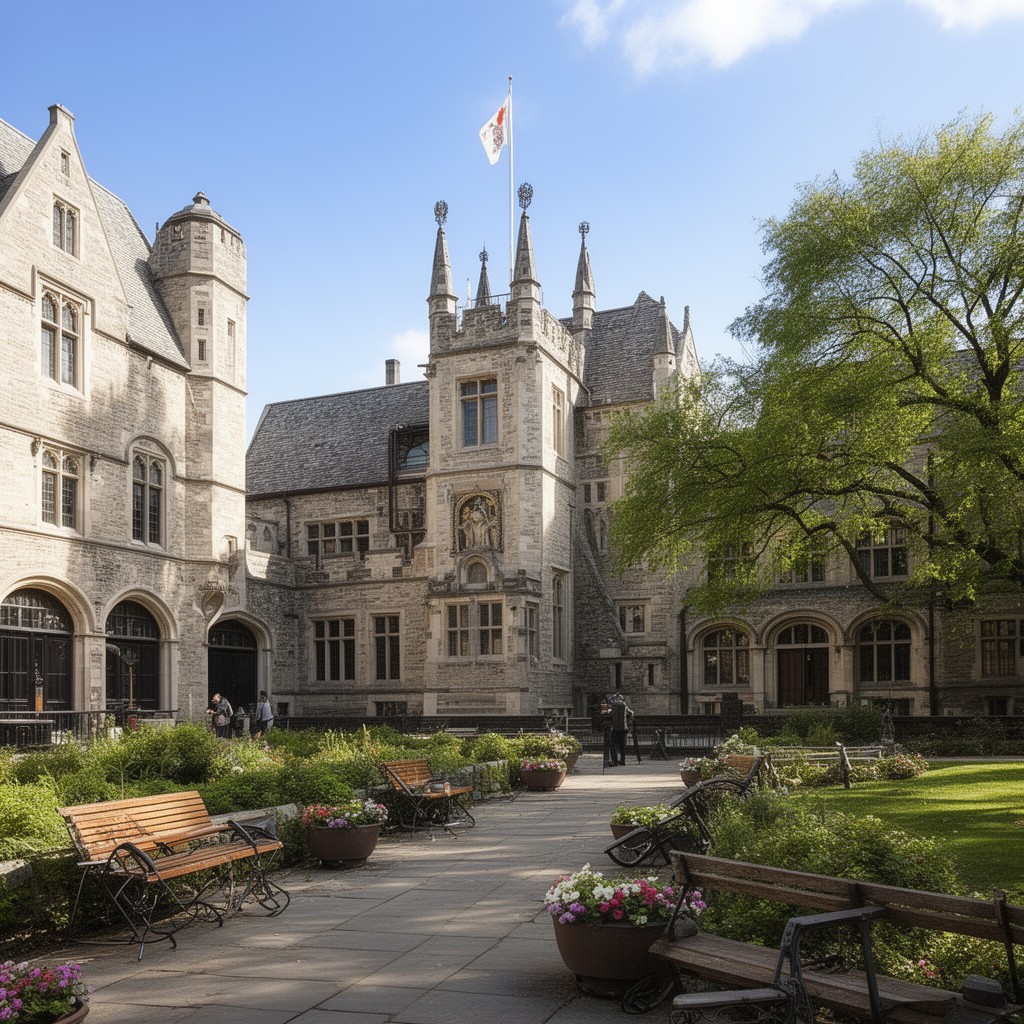 AI-generated illustration of Trinity College