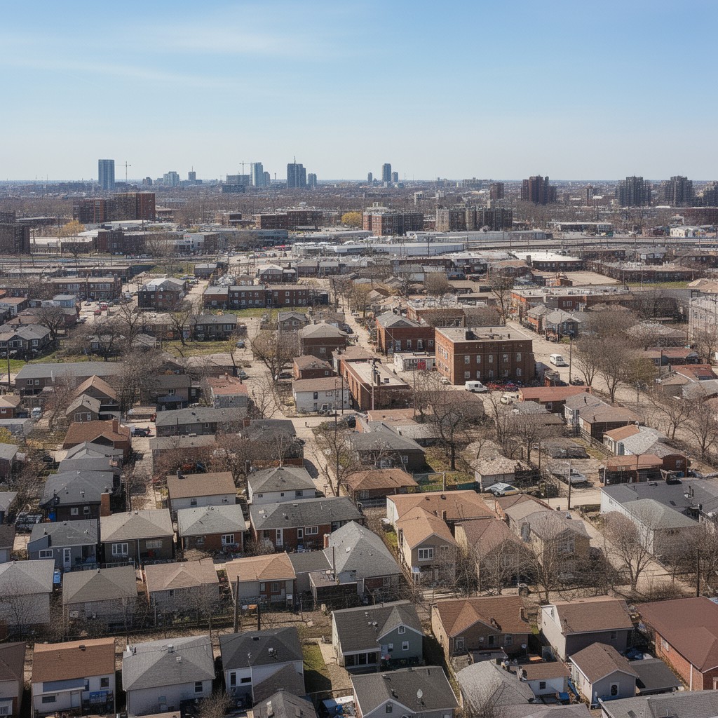 AI-generated illustration of Burbank, Illinois