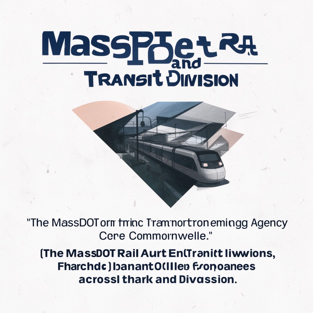 AI-generated illustration of MassDOT Rail and Transit Division