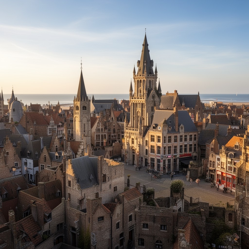 AI-generated illustration of West Flanders