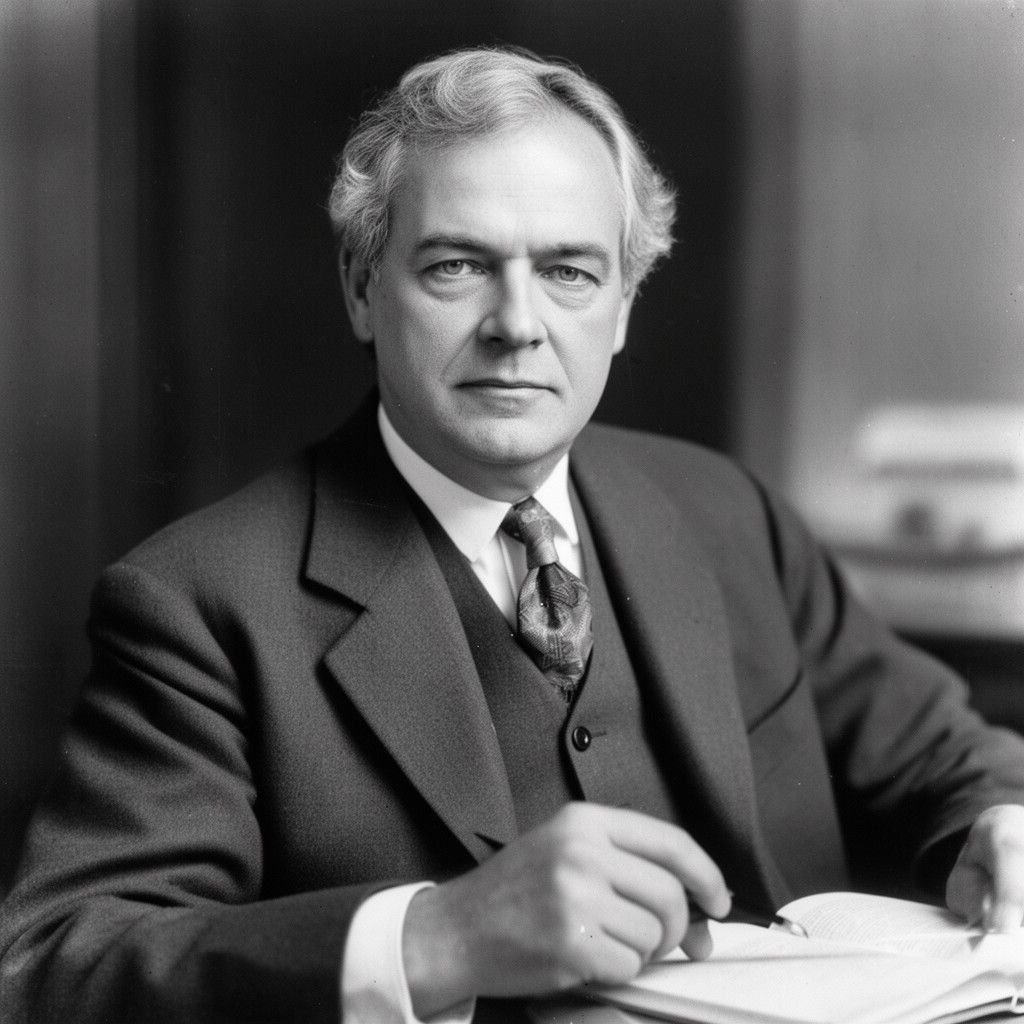 AI-generated illustration of Hiram Johnson