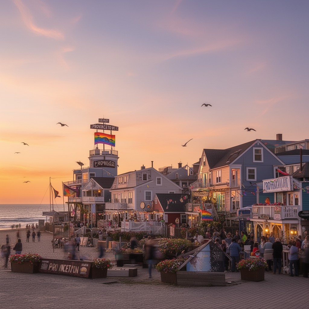 AI-generated illustration of Provincetown