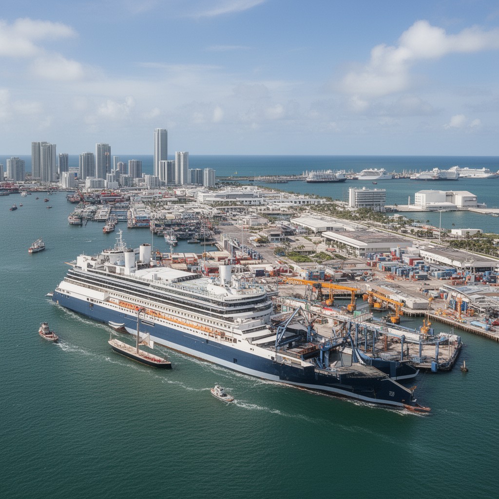 AI-generated illustration of PortMiami