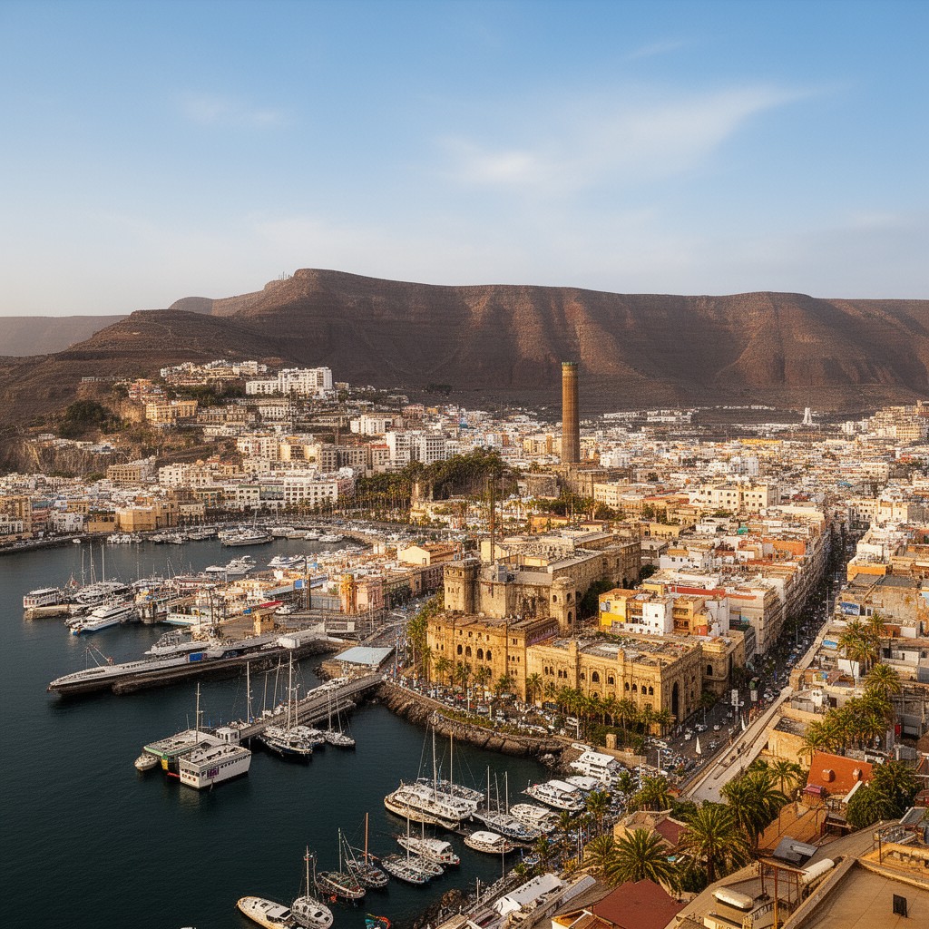 AI-generated illustration of Las Palmas de Gran Canaria