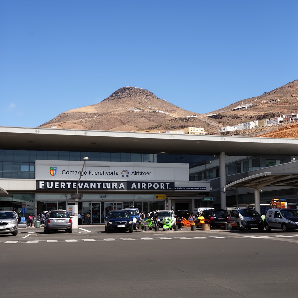 AI-generated illustration of Fuerteventura Airport