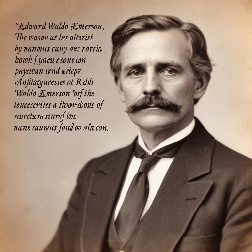 AI-generated illustration of Edward Waldo Emerson