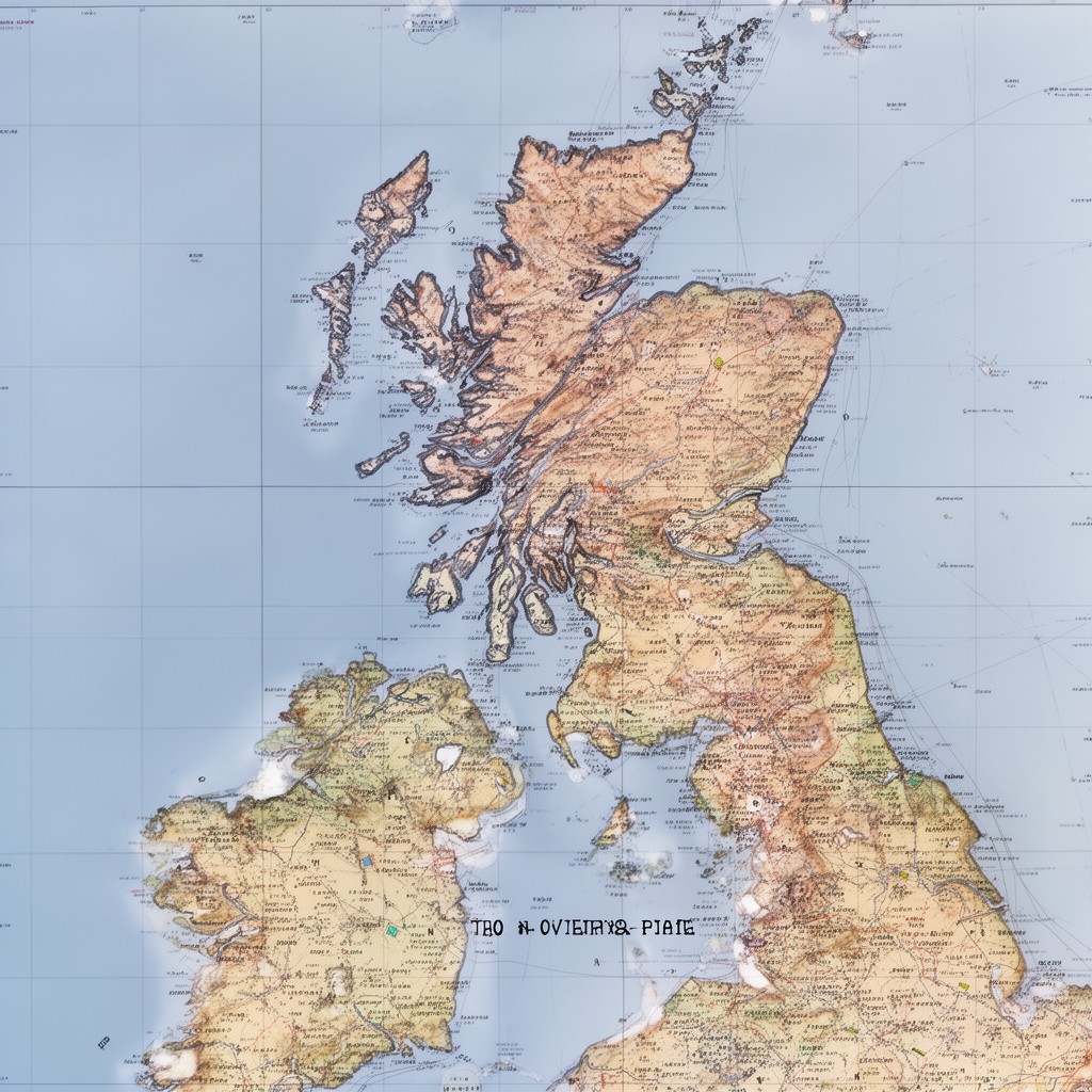 AI-generated illustration of Scottish mainland