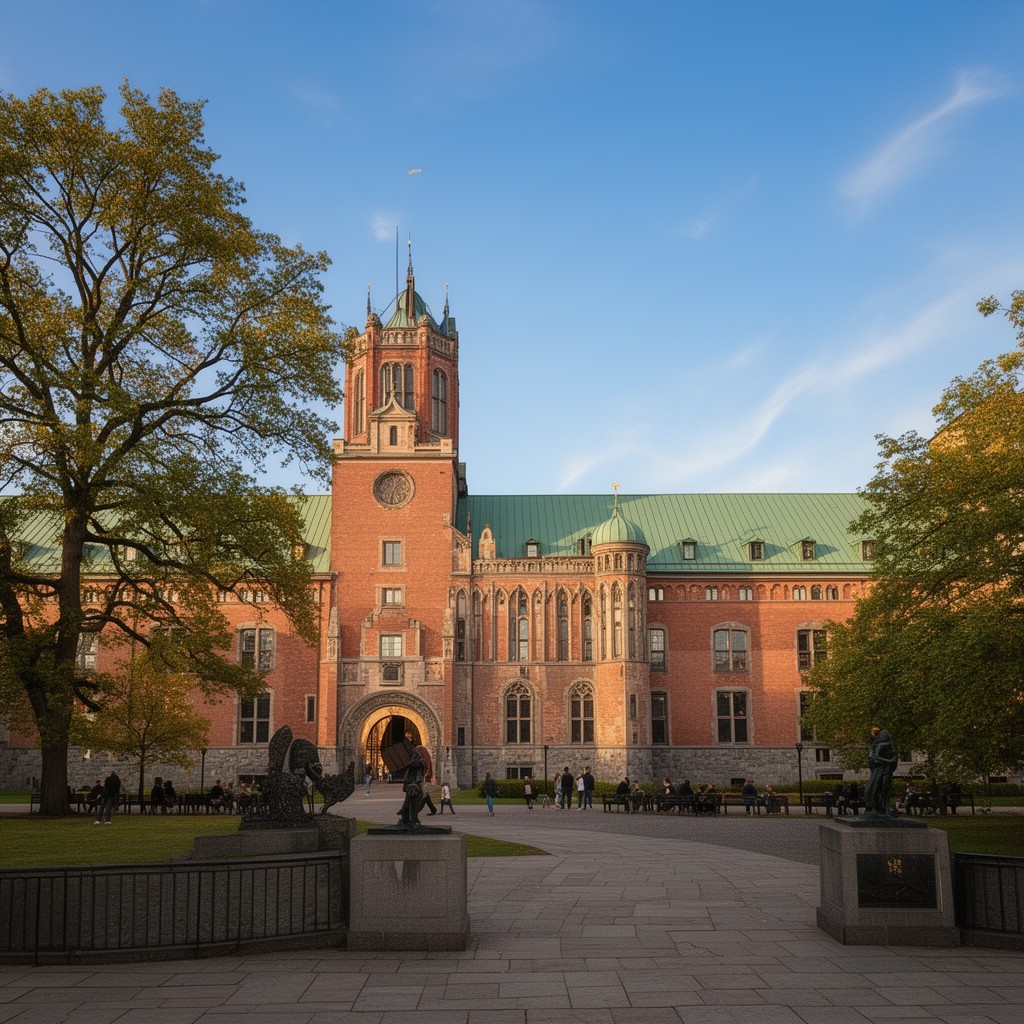 AI-generated illustration of Uppsala University
