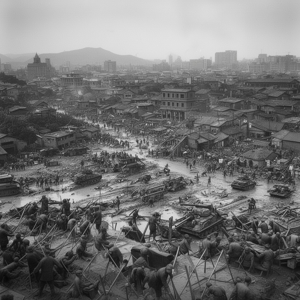 AI-generated illustration of Wuhan campaign