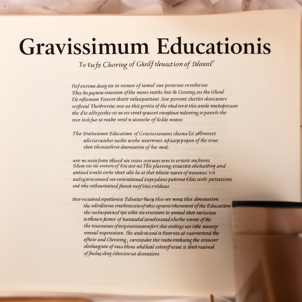 AI-generated illustration of Gravissimum Educationis