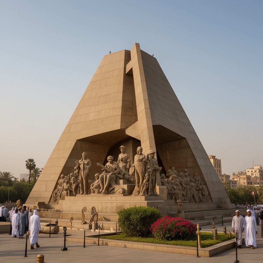 AI-generated illustration of Unknown Soldier Memorial, Cairo