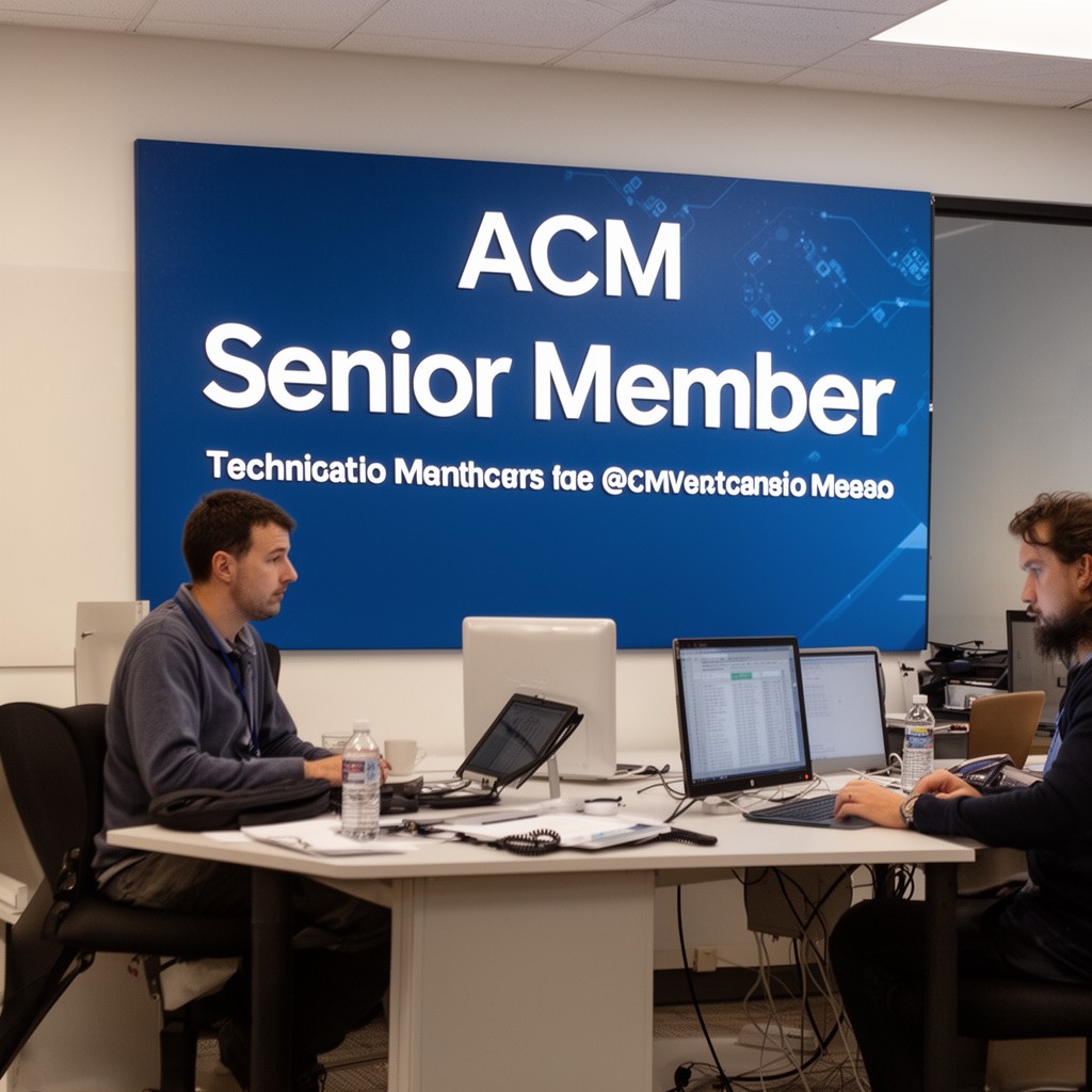 AI-generated illustration of ACM Senior Member