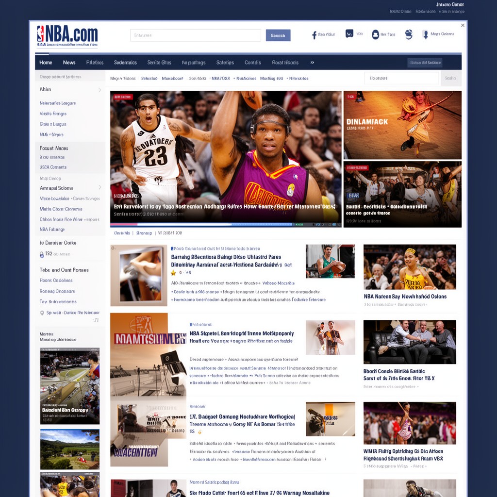 AI-generated illustration of NBA.com