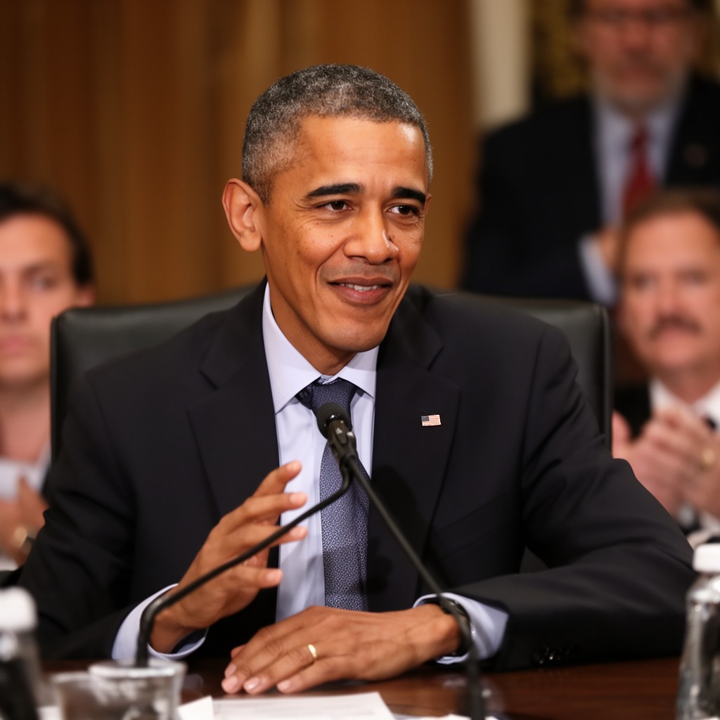 AI-generated illustration of Barack Obama