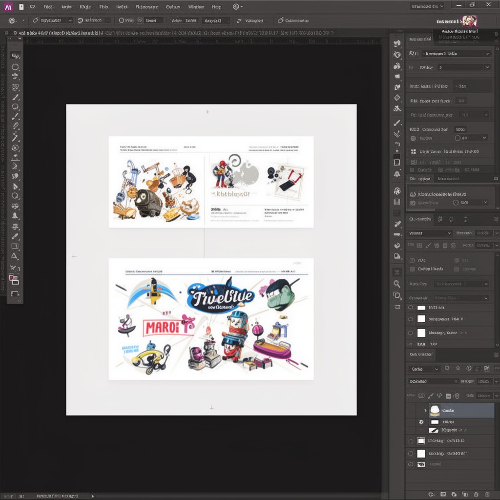 AI-generated illustration of Adobe Illustrator
