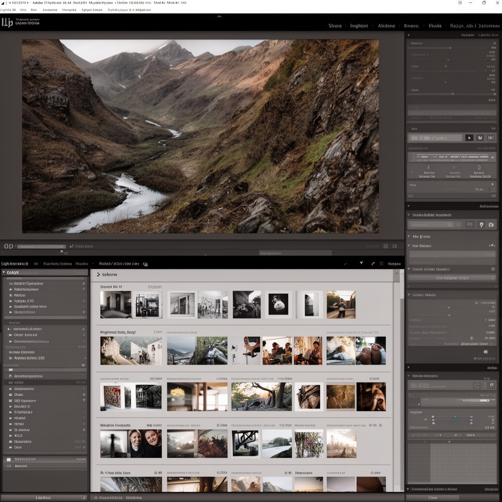 AI-generated illustration of Adobe Lightroom