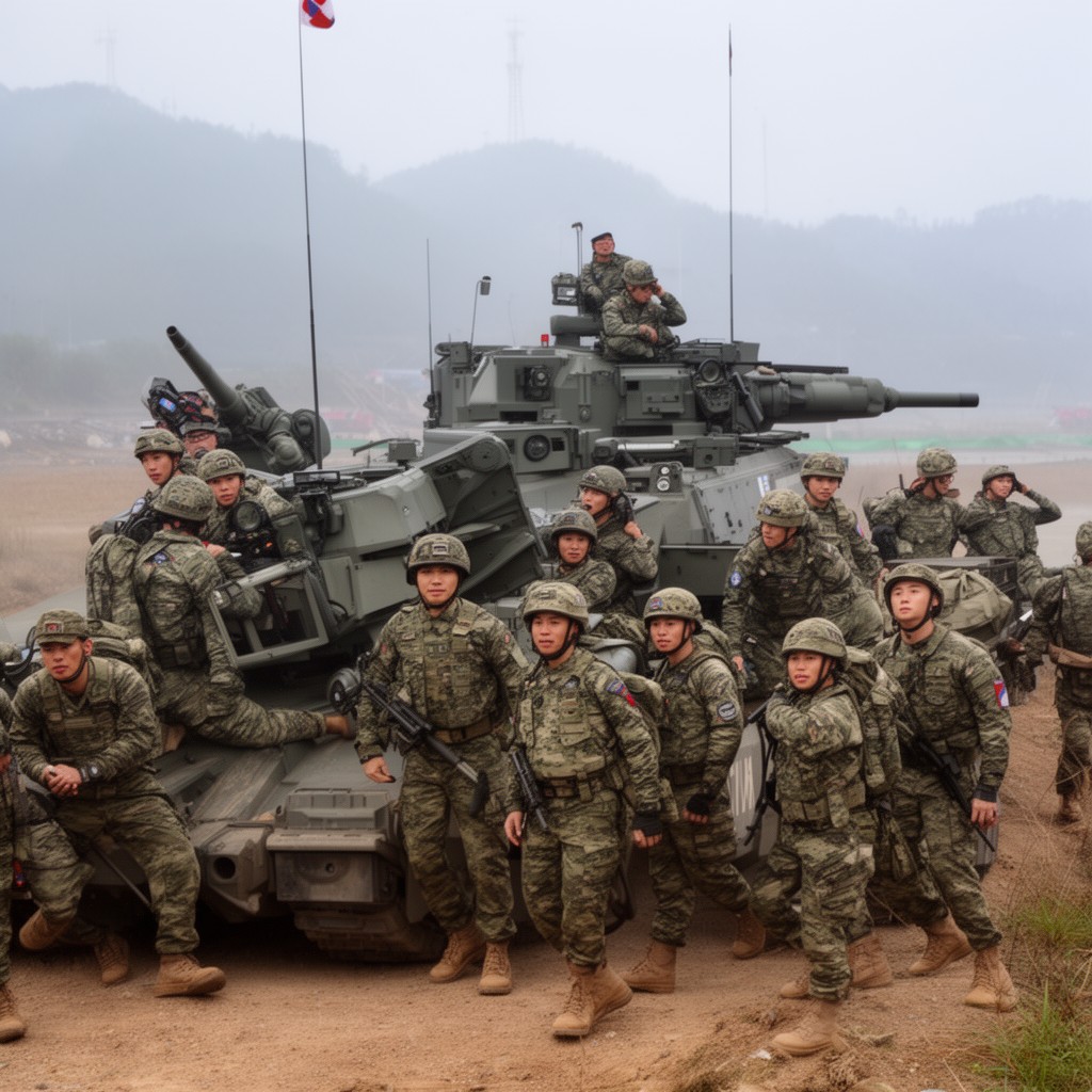 AI-generated illustration of Republic of China Armed Forces