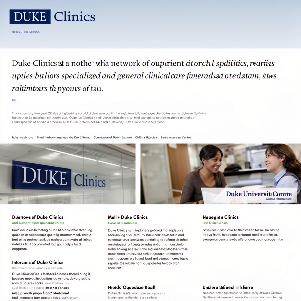 AI-generated illustration of Duke Clinics