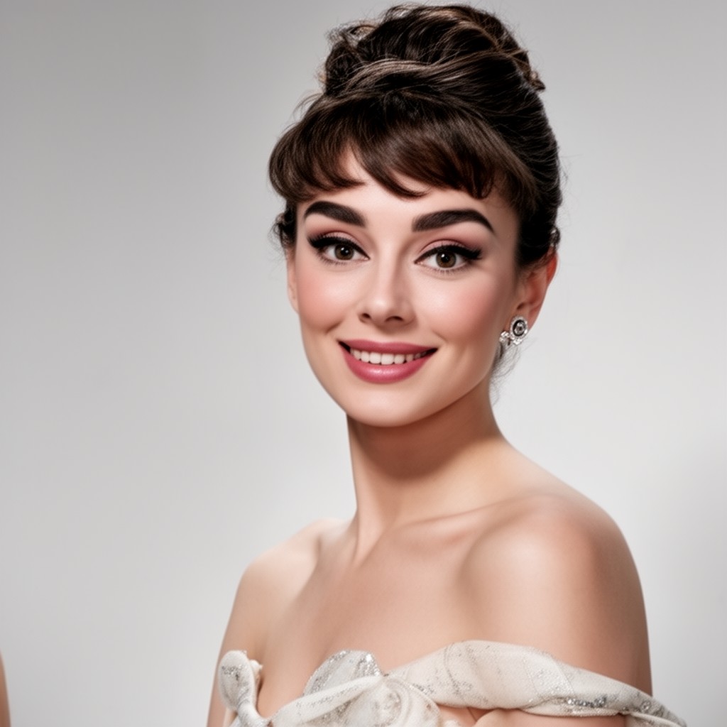AI-generated illustration of Audrey Hepburn