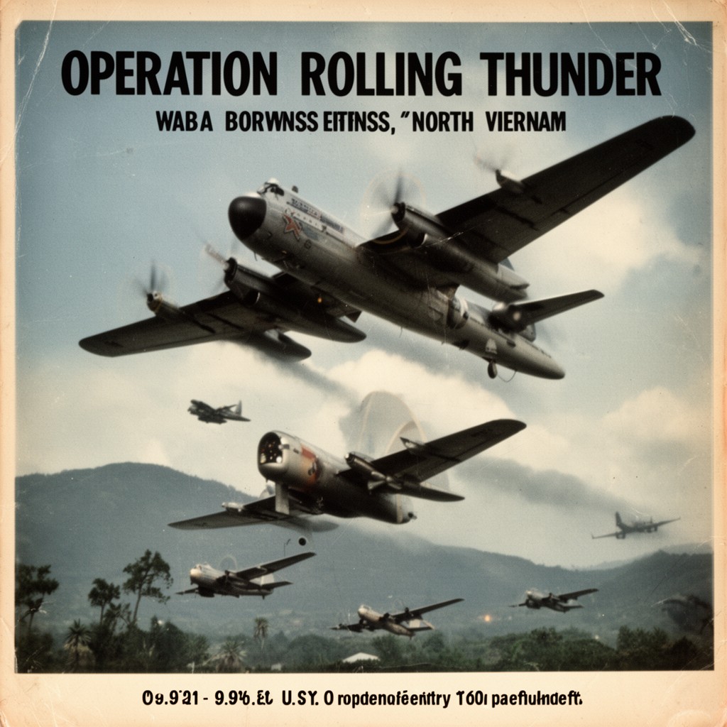AI-generated illustration of Operation Rolling Thunder