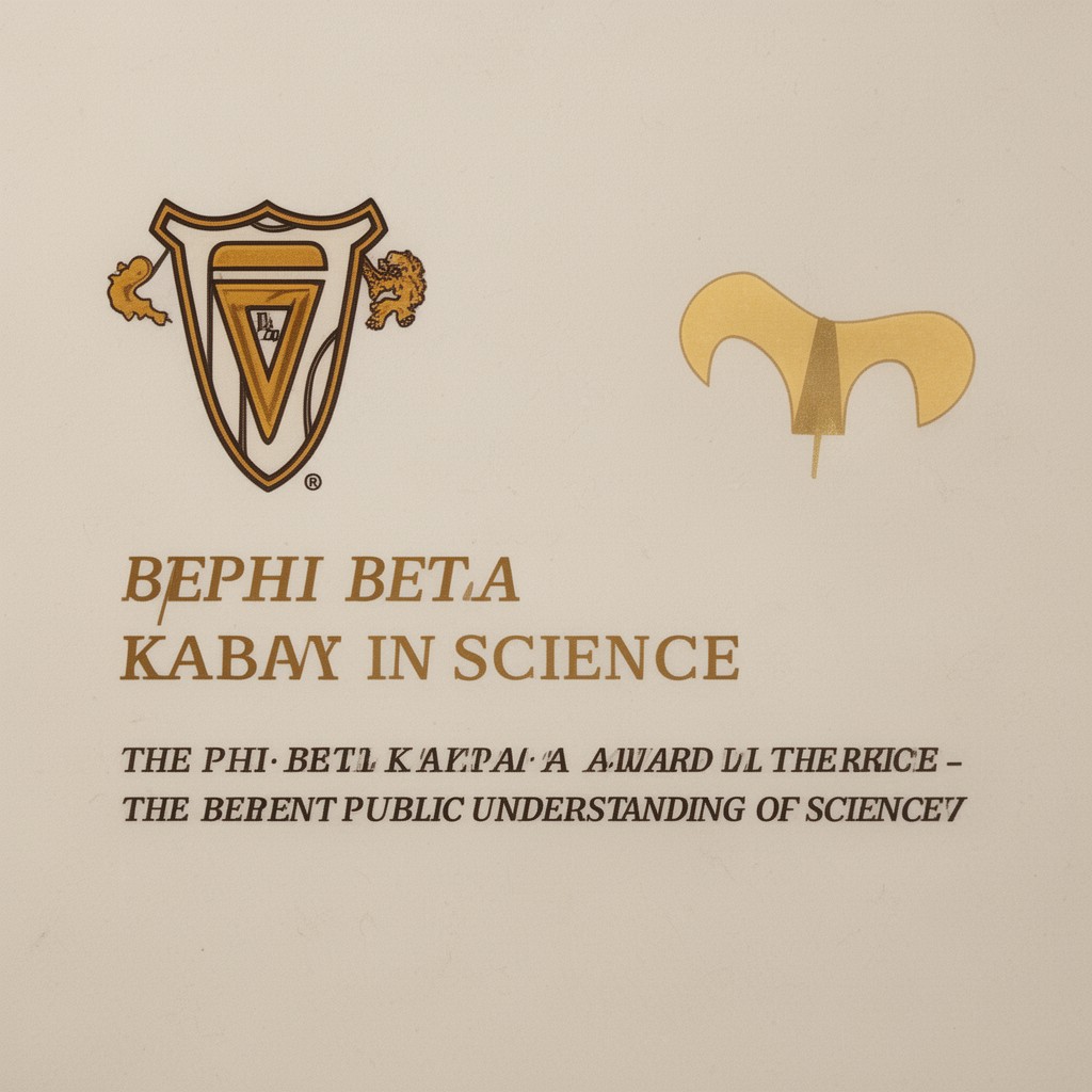 AI-generated illustration of Phi Beta Kappa Award in Science