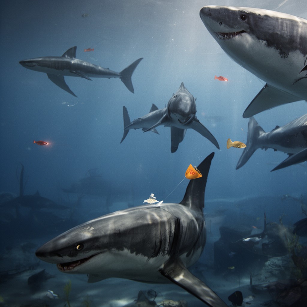 AI-generated illustration of Jaws