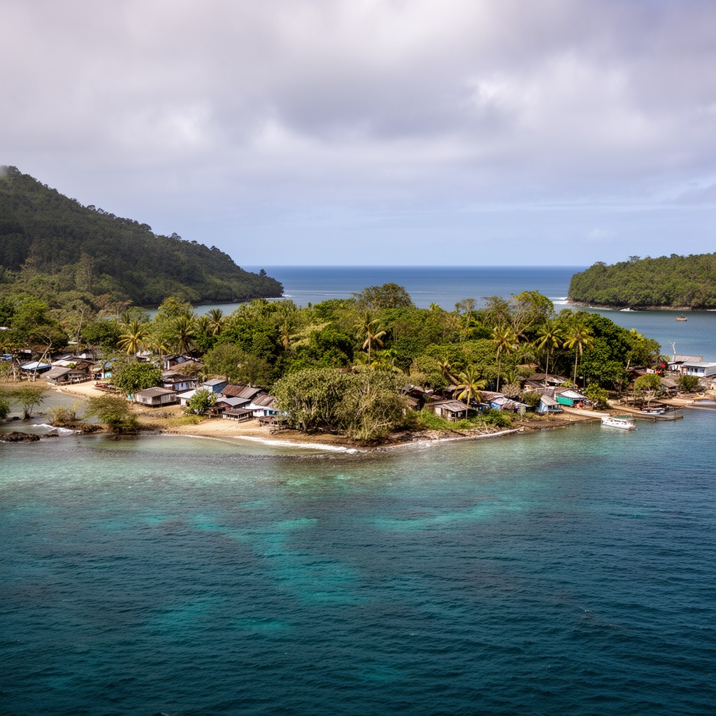 AI-generated illustration of Gela Island
