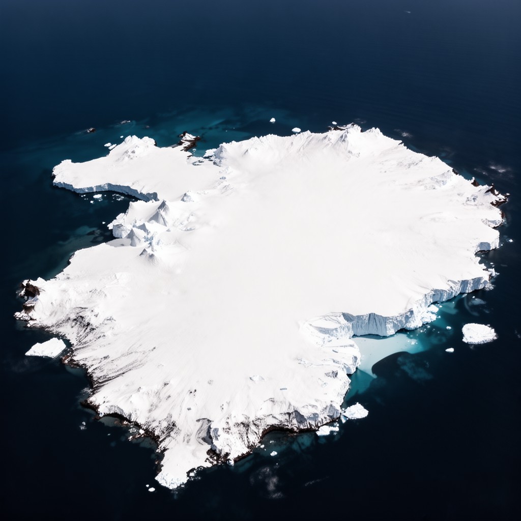 AI-generated illustration of West Antarctica