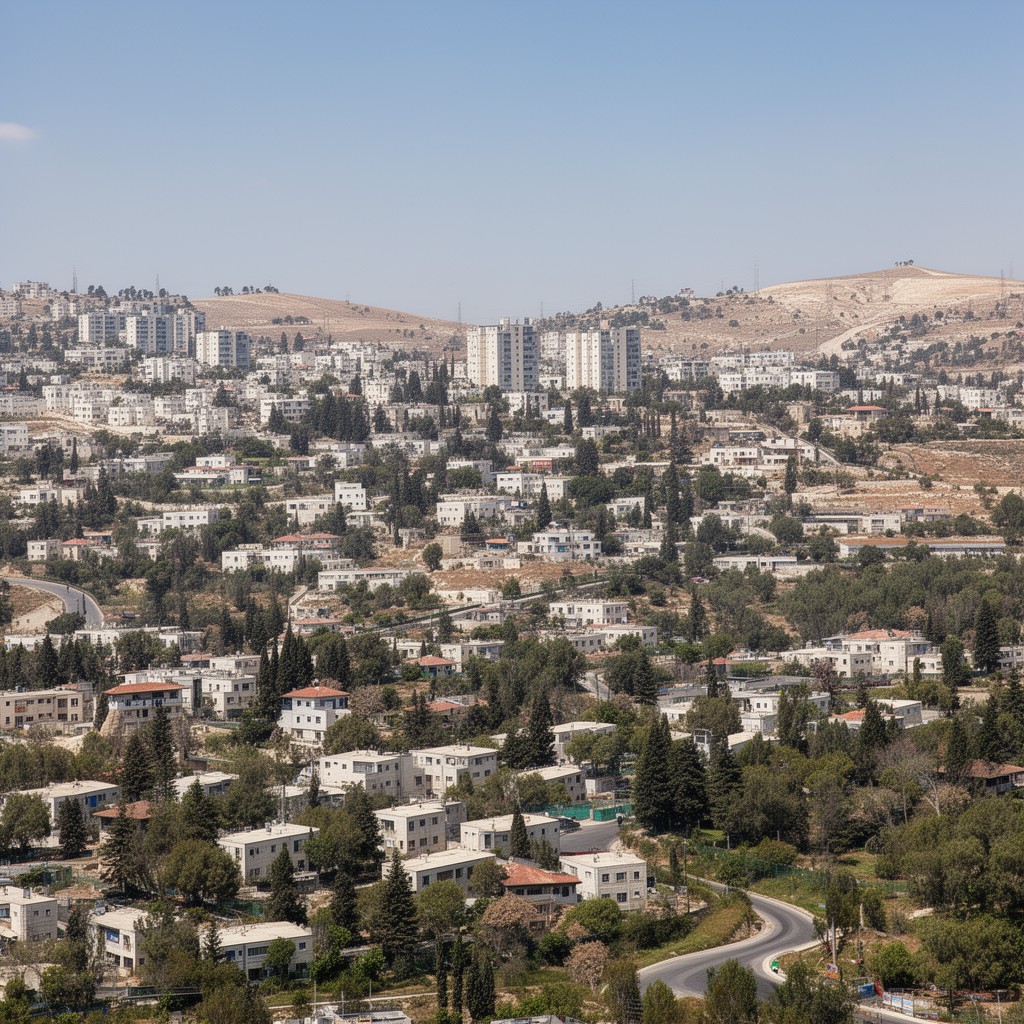 AI-generated illustration of Nazareth Illit (Nof HaGalil)