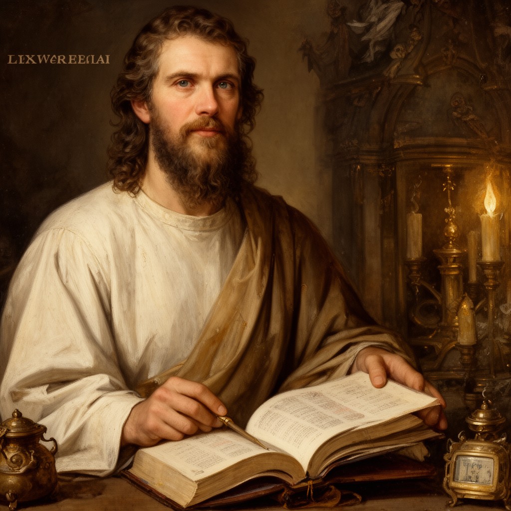 AI-generated illustration of Luke the Evangelist