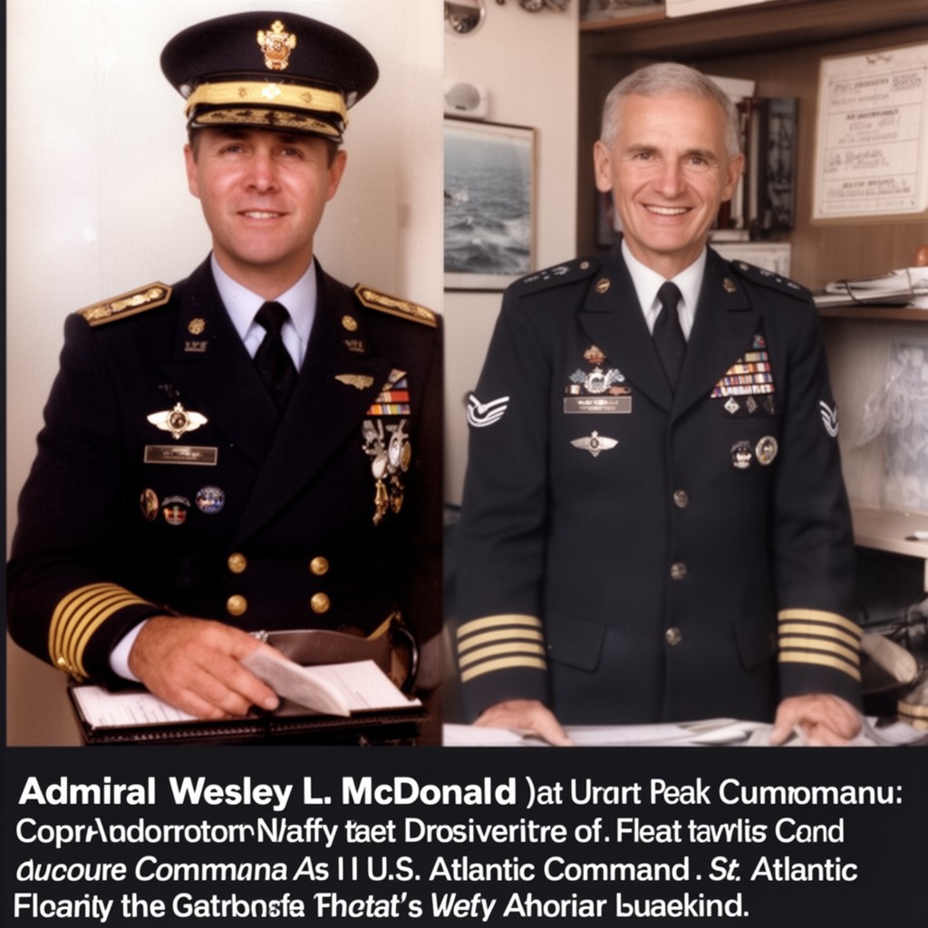 AI-generated illustration of Admiral Wesley L. McDonald
