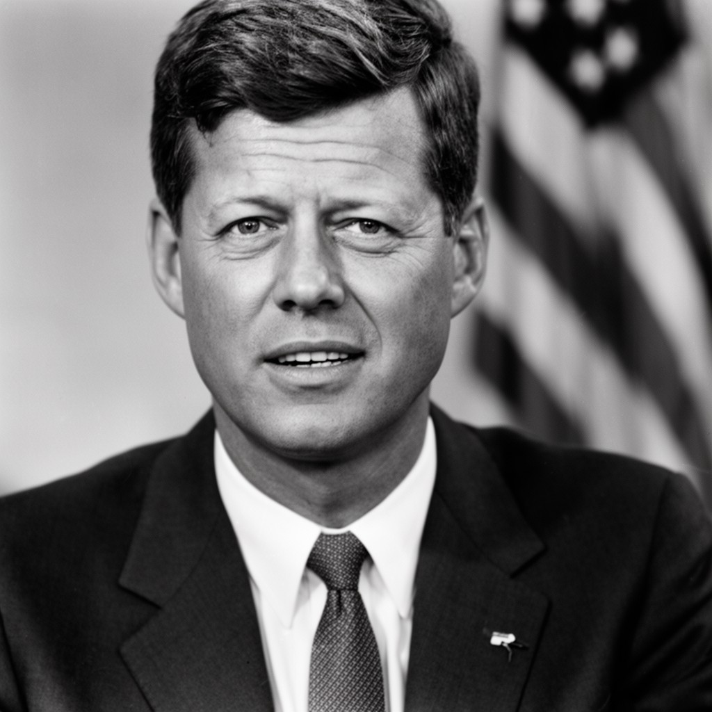 AI-generated illustration of John F. Kennedy